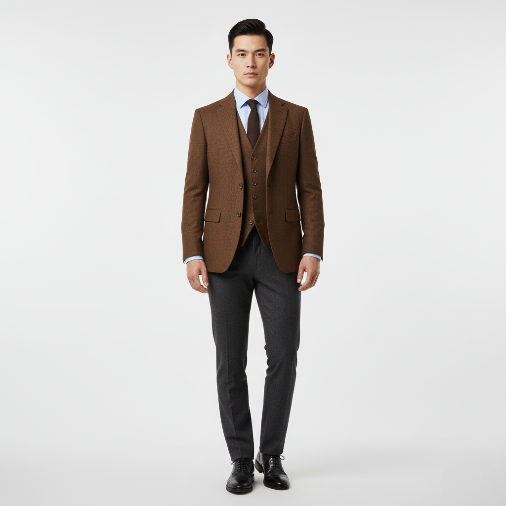 Dwuczęściowy płaszcz Henry klasyczny – styl Peaky Blinders