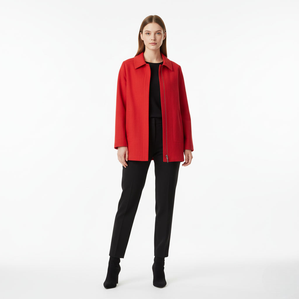 Kurtka elegancka z zamkiem Ikky dla kobiet