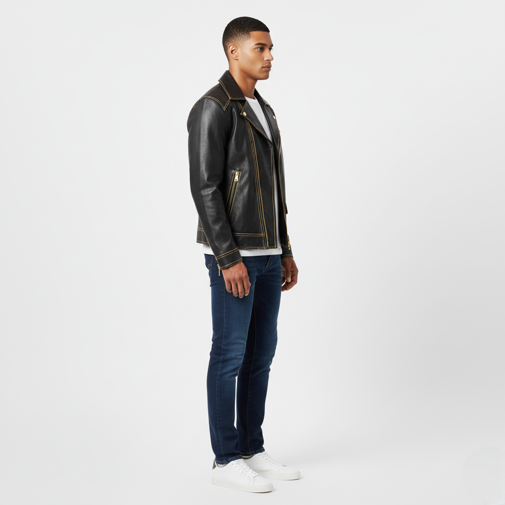 Kurtka skórzana prawdziwa Vintage Talli męska