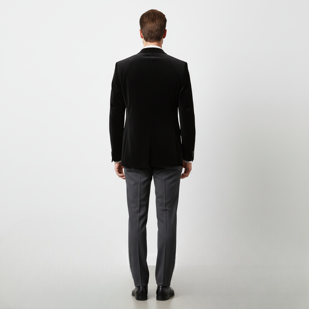 Hugo aksamitna dopasowana marynarka retro